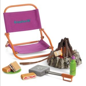 American girl doll campfire set